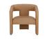 COBOURG LOUNGE CHAIR - LUDLOW SESAME LEATHER by Sunpan