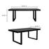 Jedrik Large Outdoor Dining Table Black by Moes Home