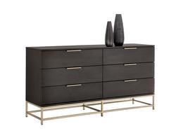 Rebel Dresser - Gold - Charcoal Grey by Sunpan