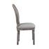 Seneca Vintage French Upholstered Fabric Dining Side Chair In Light Gray by Modway Furniture
