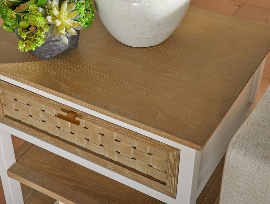 Weave 1-Drawer Side Table by Essentials For Living