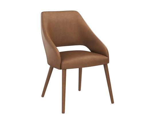 GALEN DINING ARMCHAIR - MISSOURI COGNAC LEATHER by Sunpan