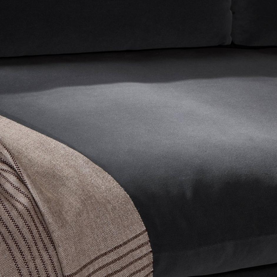 Grant 3 Piece Sectional With Arms In Crypton Henry Charcoal And Espresso by Four Hands