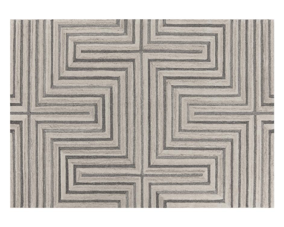 OSLOW HAND-TUFTED RUG - BEIGE / GREY - 10' X 14' by Sunpan