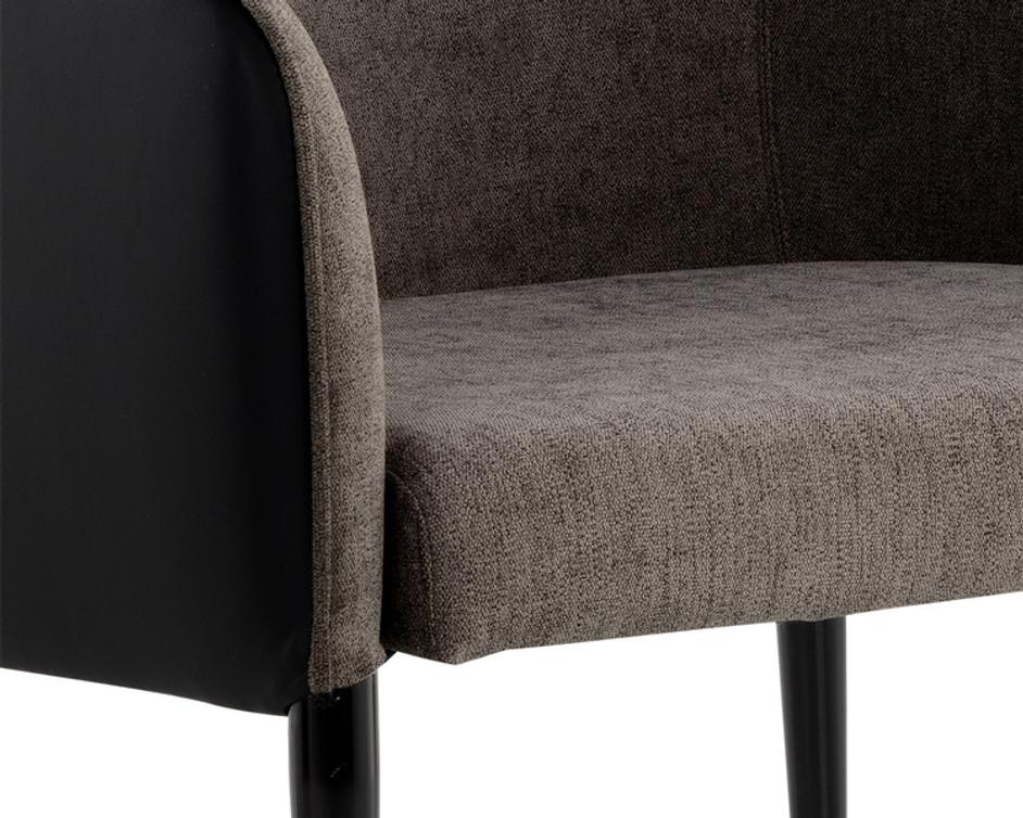 ASHER LOUNGE CHAIR - SPARROW GREY / NAPA BLACK by Sunpan