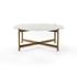 Adair Coffee Table - Raw Brass by FOUR HANDS