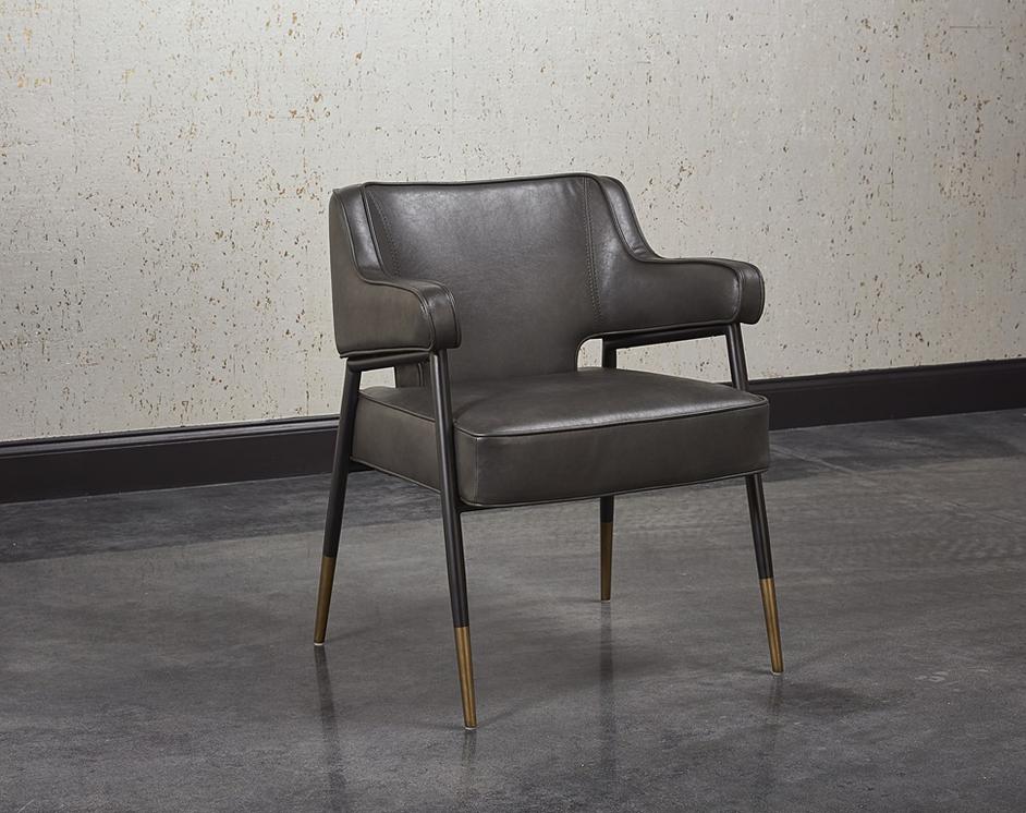 Derome Armchair - Bravo Portabella by Sunpan