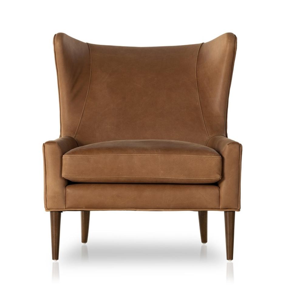 Marlow Wing Chair - Palermo Cognac by Four Hands