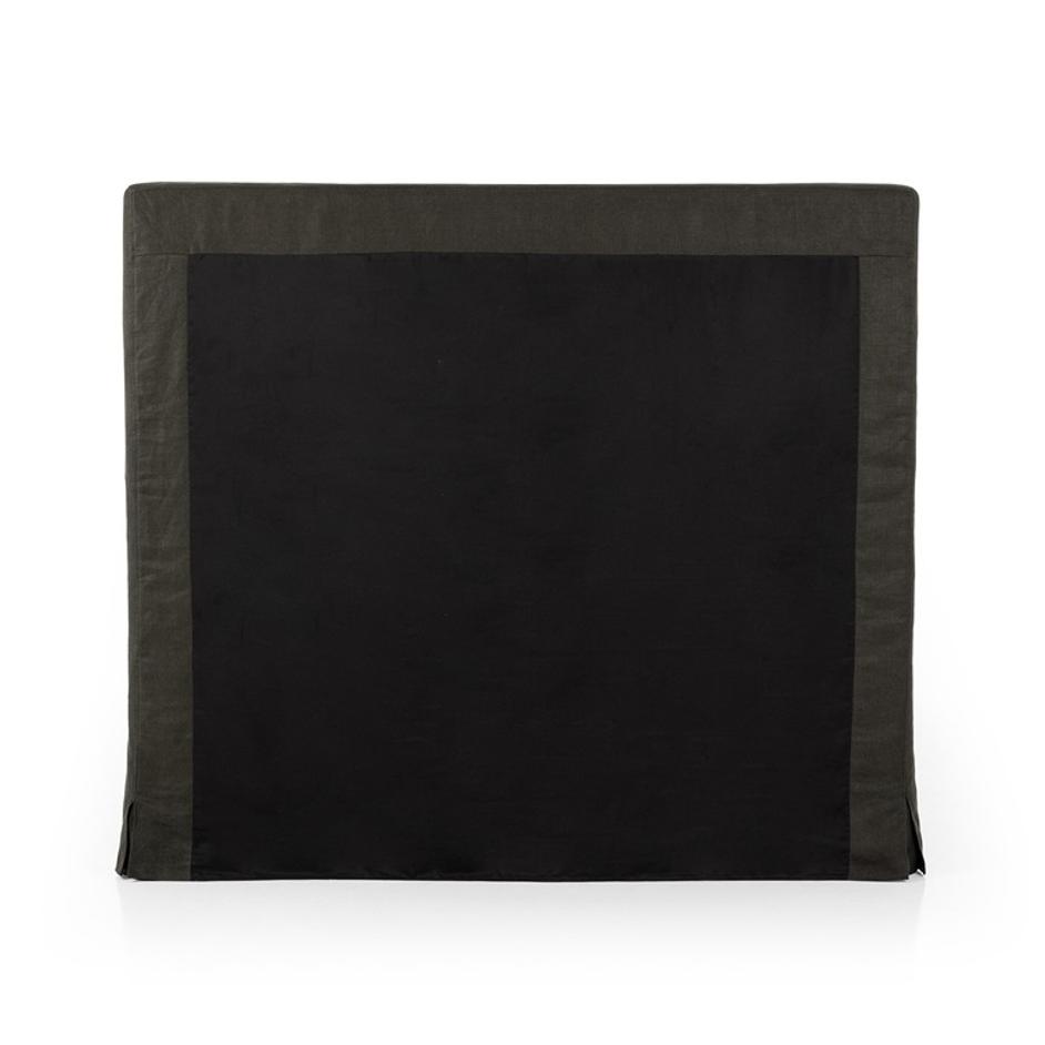 Daphne Slipcover Queen Bed - Brussels Pine by Four Hands