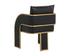 BAZ DINING ARMCHAIR - NAPA BLACK by Sunpan