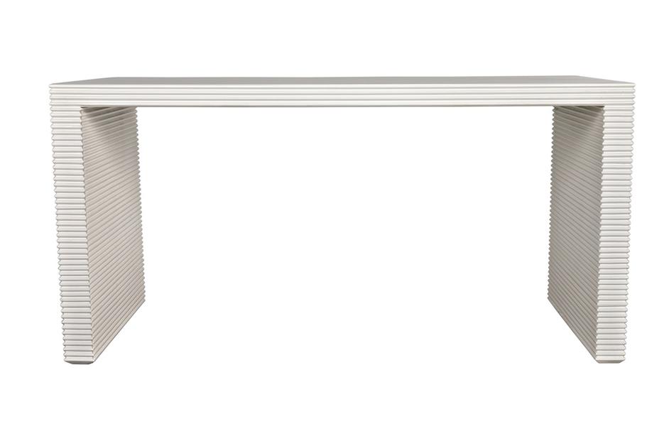 Manhattan Desk, Solid White by Noir Furniture