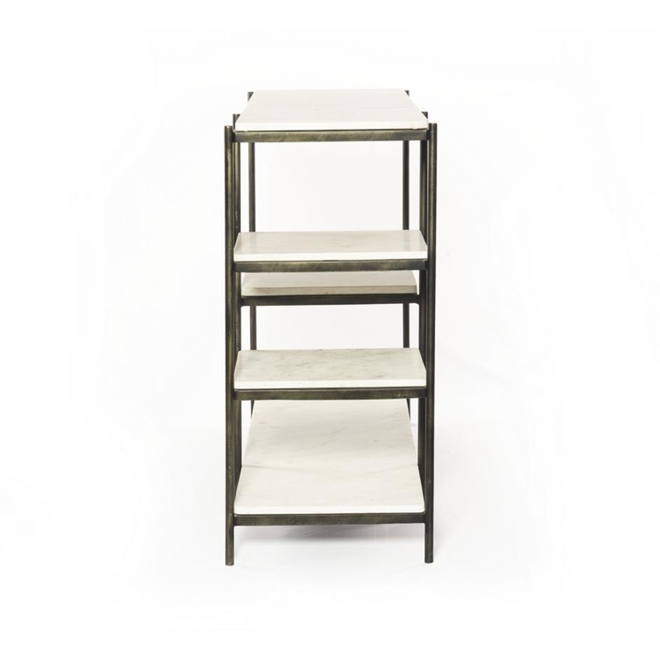 Lily Console Table-Hammered Grey by FOUR HANDS