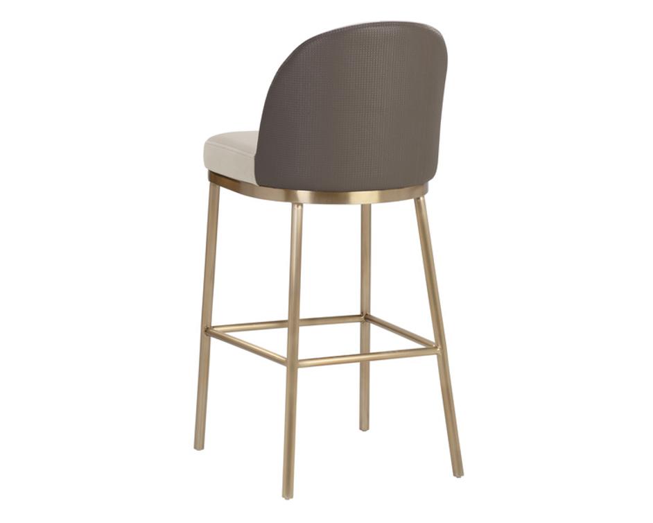 LAVANIA BARSTOOL - MEG TAUPE / PORCINI TAUPE by Sunpan