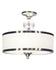 Cosmopolitan 3 Light Semi Flush Mount in Brushed Nickel Finish by Z-Lite