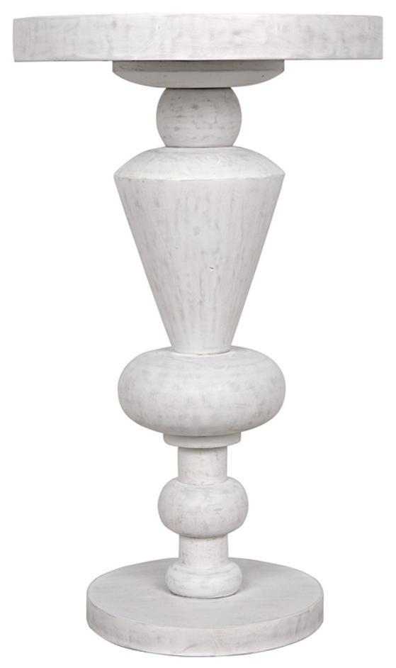 Fenring Side Table, White Wash by Noir Furniture