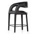 Hawkins Stool In Sonoma Black In Counter by FOUR HANDS