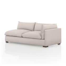 Westwood Sectional In Bayside Pebble And Espresso by Four Hands