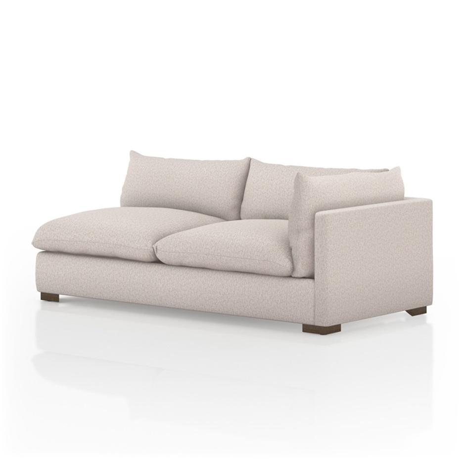 Westwood Sectional In Bayside Pebble And Espresso by Four Hands