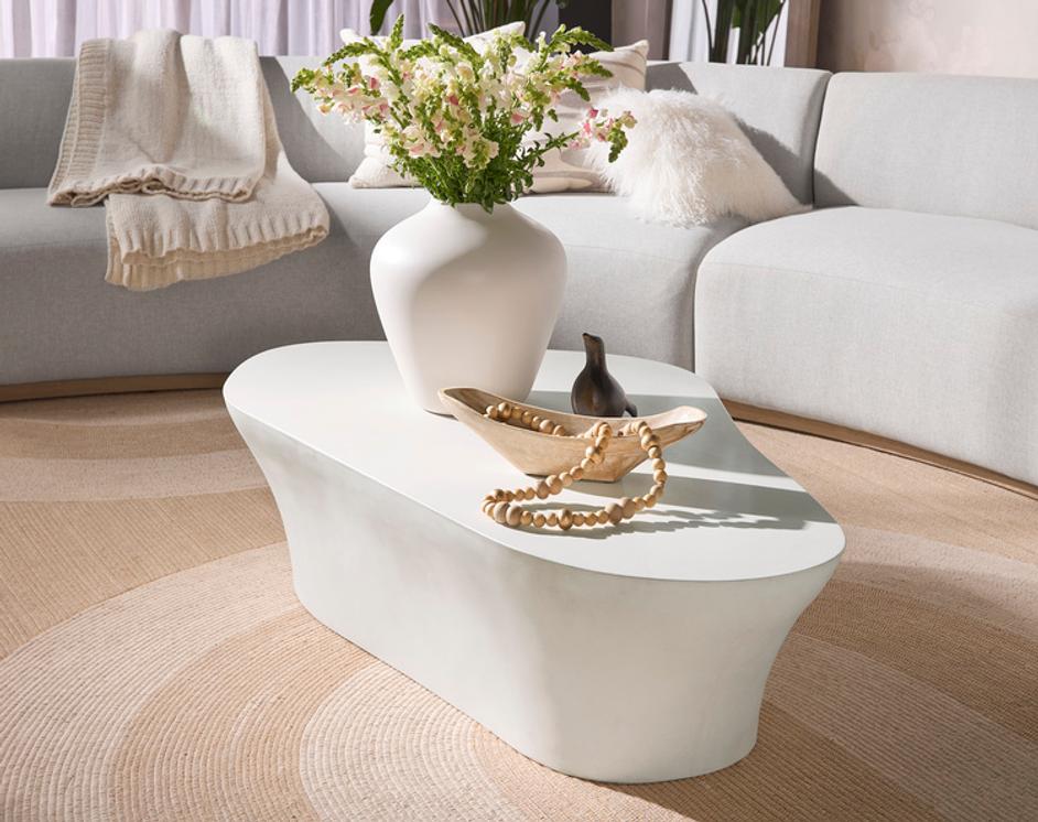 DALI COFFEE TABLE - WHITE by Sunpan