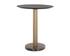 MONACO BAR TABLE - GOLD - GREY MARBLE / CHARCOAL GREY by Sunpan