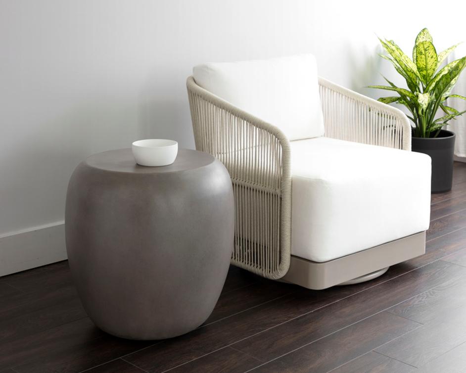 IOLITE END TABLE - GREY by Sunpan