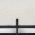 Amelia 55.0L x 18.0W x 18.0H Cream Boucle W/Black Metal Upholstered Bench by Mercana