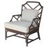 Kara Rattan Accent Arm Chair In Paloma Brown  by New Pacific Direct