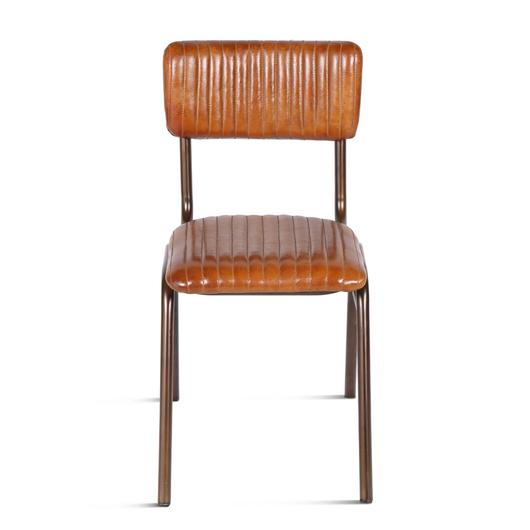 Wellington Collection Iron Chair Leather Seat by Home Trends & Design