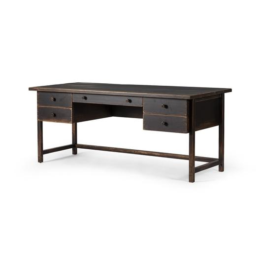 Reign Desk - Distressed Walnut by Four Hands
