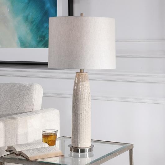 Delgado Light Gray Table Lamp by Uttermost