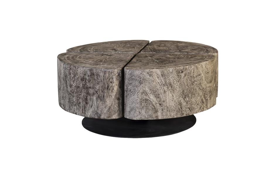 Clover Coffee Table, Gray Stone by PHILLIPS COLLECTION