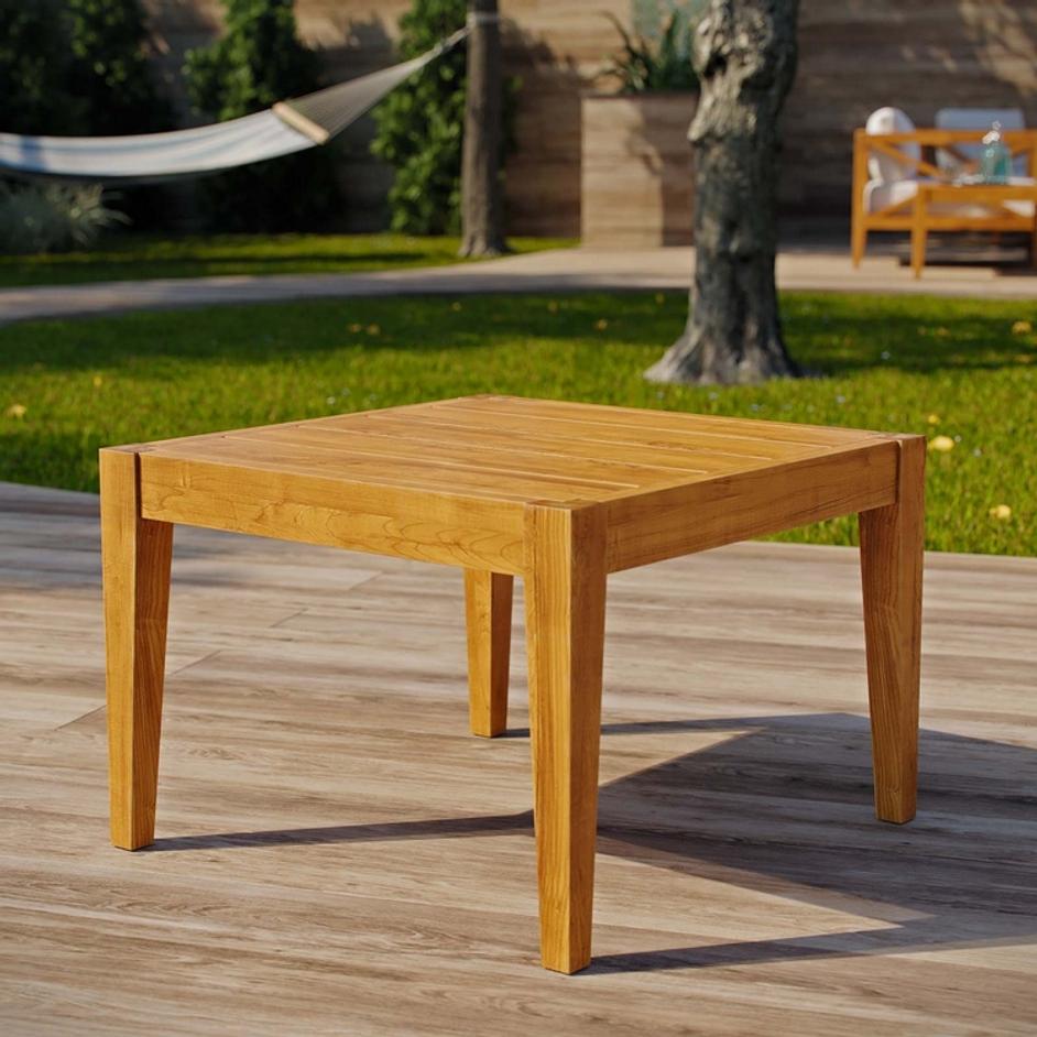 Cornelia Outdoor Patio Premium Grade A Teak Wood Side Table In Natural by Modway Furniture