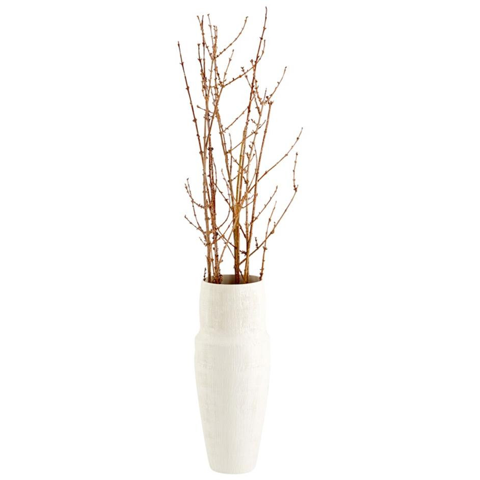 Leela Vase in White by Cyan Design