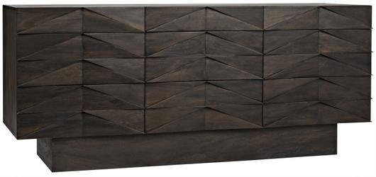 Drake Ebony Walnut Sideboard in Walnut and Veneer by Noir Furniture