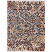 Virtue Distressed Southwestern Aztec 8X10 Area Rug In Multicolored by Modway Furniture