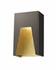 Millenial 1 Light Outdoor Wall Light in Bronze Gold Finish by Z-Lite