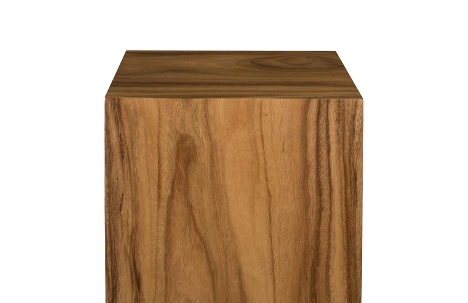 Origins Pedestal, Mitered Chamcha Wood, Natural, Large by PHILLIPS COLLECTION