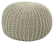 Jarrow Pouf In Ivory by Dovetail