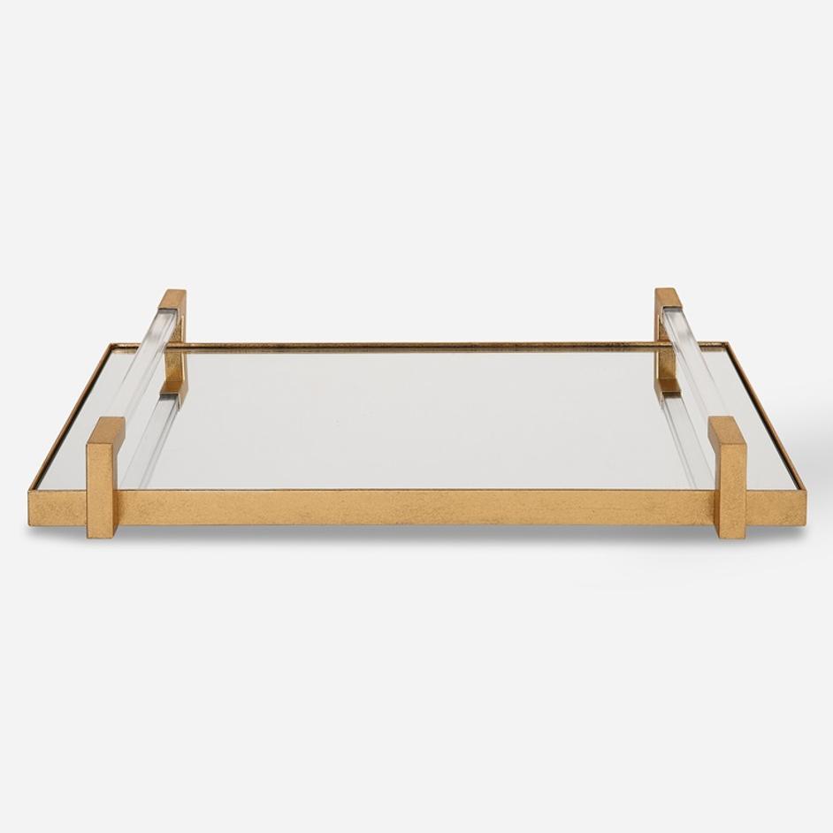 Deki Gold Mirrored Tray by Uttermost