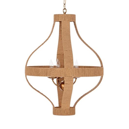 Sarmiento Pendant Natural/Gold by Classic Home