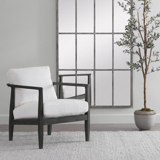 Brunei White Accent Chair by Uttermost