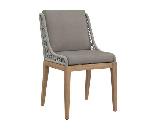 SORRENTO DINING CHAIR - NATURAL - PALAZZO TAUPE by Sunpan