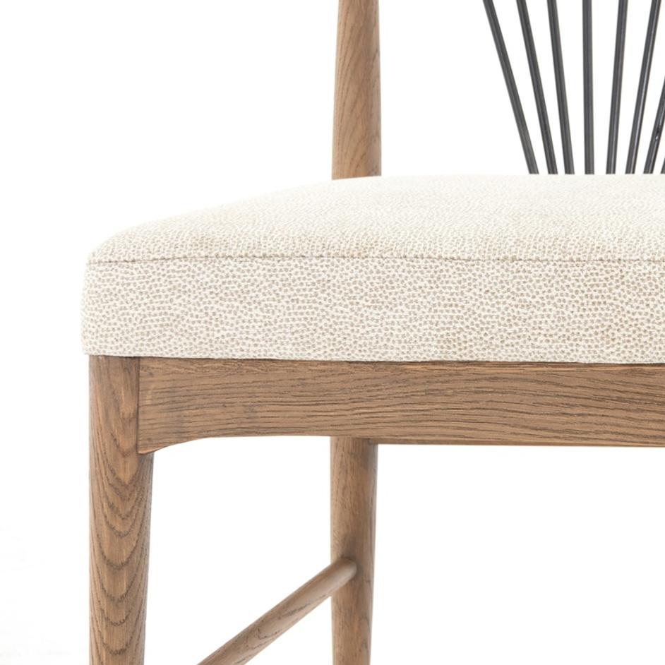 Solene Dining Chair In Darren Ecru by FOUR HANDS