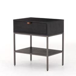 Trey Nightstand-Black Wash Poplar by FOUR HANDS