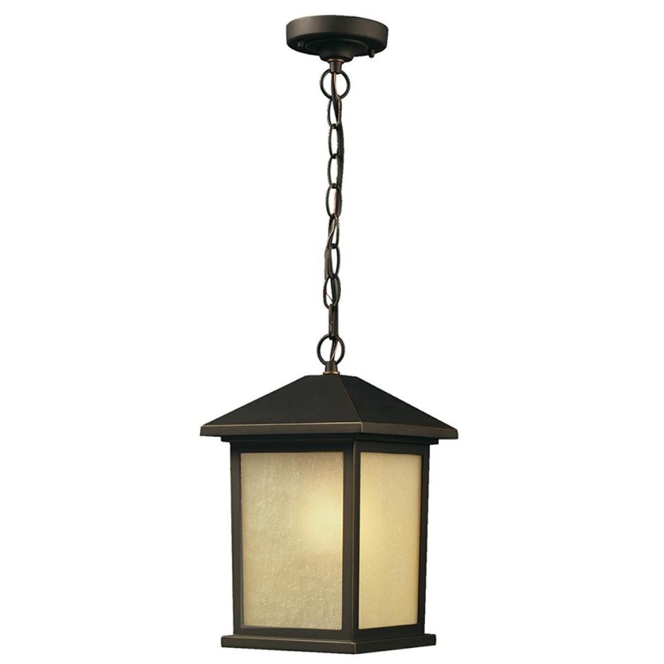 Holbrook Outdoor Chain Light in Oil Rubbed Bronze Finish by Z-Lite