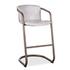 Portofino Leather Bar Chair Vintage White by Home Trends & Design
