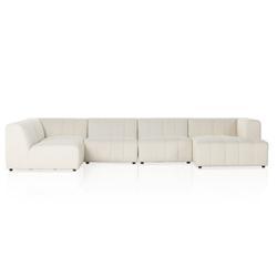 Langham Channeled 5-Piece Sectional - Fayette Cloud by Four Hands