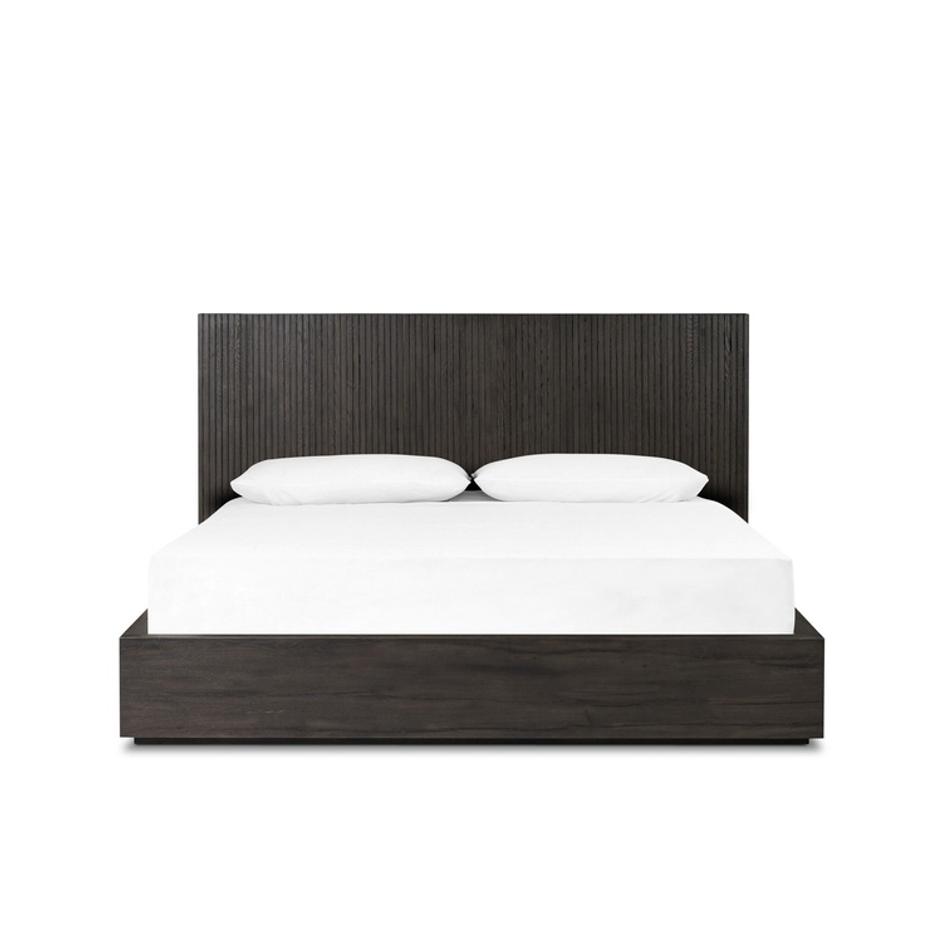 Leo King Bed - Smoked Black by Four Hands