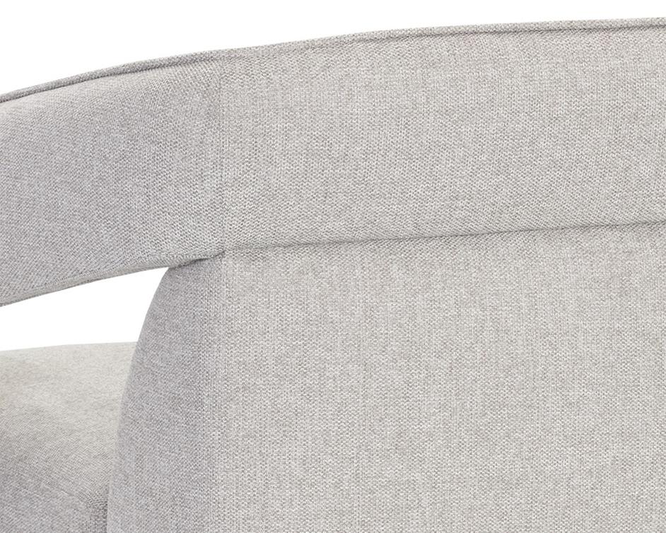 Kendrick Swivel Lounge Chair - Belfast Heather Grey by Sunpan