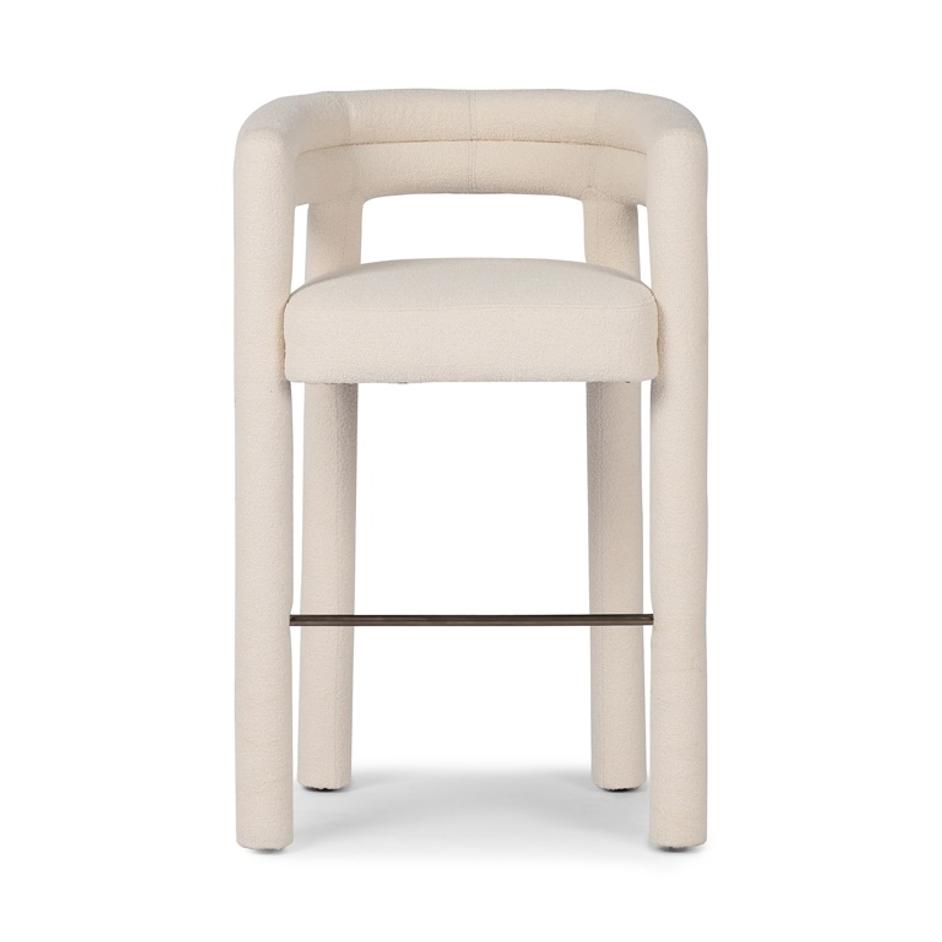 Tacova Bar Stool in Florence Cream by FOUR HANDS